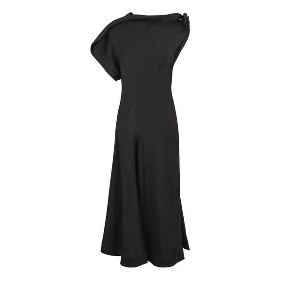 BOTTEGA VENETA Dresses & Skirts - BOTTEGA VENETA Asymmetric Midi Dress Women BLACK Dresses